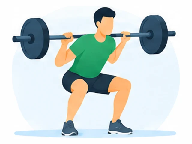 Barbell Back Squat illustration